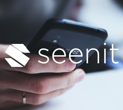 Seenit logo dark background